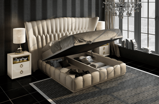 Velvet Bed Queen - Gate FurnitureQueen Bed