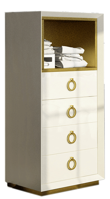 Velvet Chest/Dresser/Mirror Set - Gate Furniture