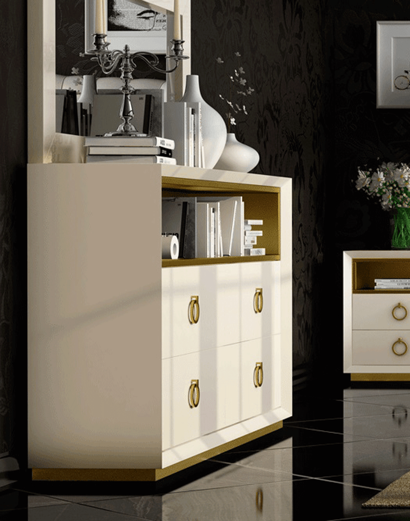 Velvet Chest/Dresser/Mirror Set - Gate FurnitureChest