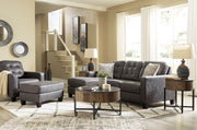 Venaldi Gunmetal Sectional - Gate FurnitureSectional