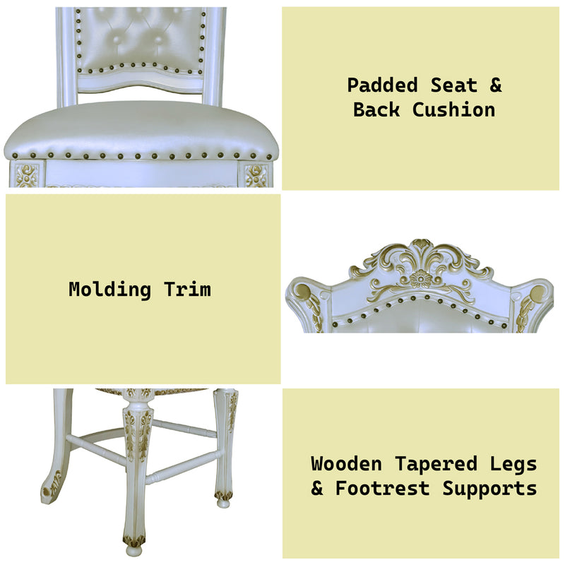 Vendome Counter Height Chair (Set-2) - DN01516