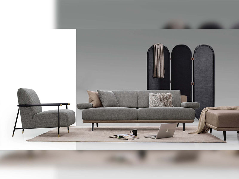 Venedik 4-pieces (4 Seat Sofa & 3 Seat Sofa & 2 Chair) Livingroom in Beige - Brick - 200-ELI-VEN-LS-51-LS-12-4311