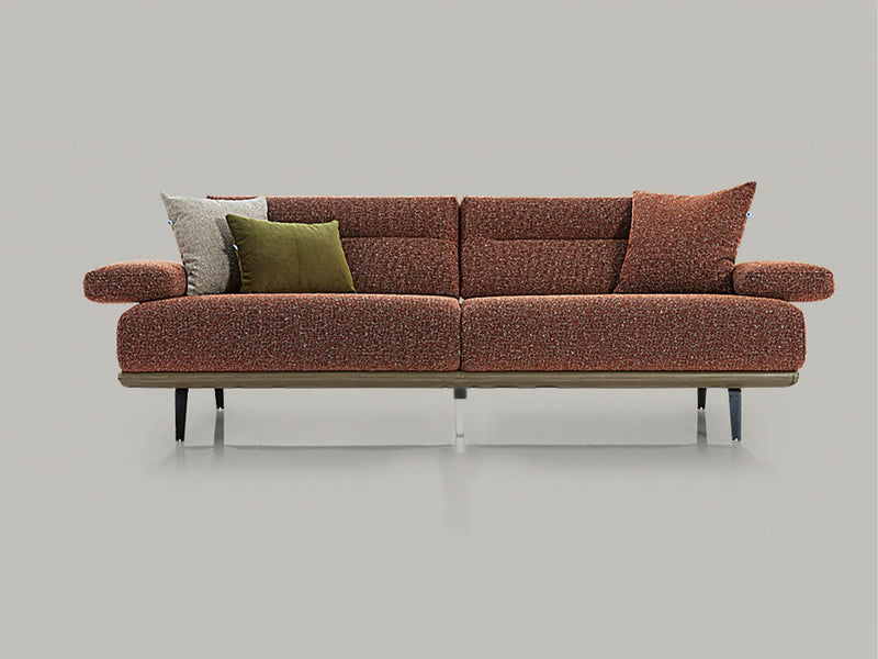 Venedik 4-pieces (4 Seat Sofa & 3 Seat Sofa & 2 Chair) Livingroom in Cream - Brown - 200-ELI-VEN-VRG-02-TRNT-10-4311