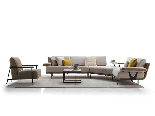 Venedik Sectional Sofa in Cream - 200-ELI-VEN-VRG-02-S