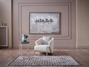 Venice S Love Seat (Merit Cream) Chrome Leg - Gate FurnitureLoveseat