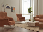 Venta  3-pieces (Sofa & Loveseat & Chair) Livingroom in Brown - 200-SIM-VEN-CALVE10-321