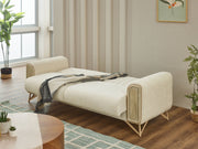 Venta  3-pieces (Sofa & Loveseat & Chair) Livingroom in Cream - Green - 200-SIM-VEN-CALVE03-CALVE14-321