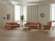 Venta  3-pieces (Sofa & Loveseat & Chair) Livingroom in Cream - Green - 200-SIM-VEN-CALVE03-CALVE14-321