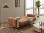 Venta  3-pieces (Sofa & Loveseat & Chair) Livingroom in Cream - Green - 200-SIM-VEN-CALVE03-CALVE14-321