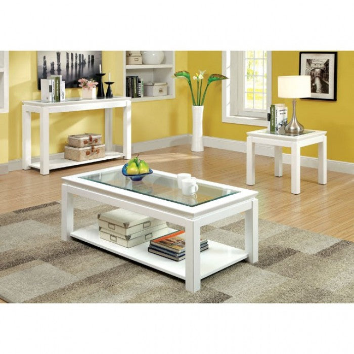 Venta White End Table - CM4238WH-E