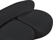 Venti 65" Boucle Fabric Upholstered Loveseat in Black - 140Black-L