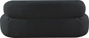 Venti 65" Boucle Fabric Upholstered Loveseat in Black - 140Black-L