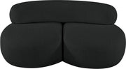 Venti 65" Boucle Fabric Upholstered Loveseat in Black - 140Black-L