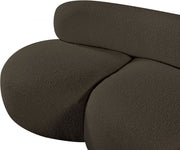 Venti 65" Boucle Fabric Upholstered Loveseat in Brown - 140Brown-L