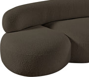 Venti 65" Boucle Fabric Upholstered Loveseat in Brown - 140Brown-L