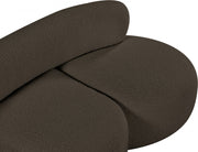 Venti 65" Boucle Fabric Upholstered Loveseat in Brown - 140Brown-L