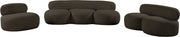 Venti 65" Boucle Fabric Upholstered Loveseat in Brown - 140Brown-L