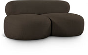 Venti 65" Boucle Fabric Upholstered Loveseat in Brown - 140Brown-L