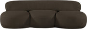 Venti 65" Boucle Fabric Upholstered Loveseat in Brown - 140Brown-L
