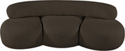 Venti 65" Boucle Fabric Upholstered Loveseat in Brown - 140Brown-L