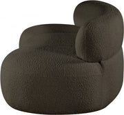 Venti 65" Boucle Fabric Upholstered Loveseat in Brown - 140Brown-L