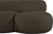 Venti 65" Boucle Fabric Upholstered Loveseat in Brown - 140Brown-L