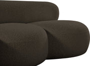 Venti 65" Boucle Fabric Upholstered Loveseat in Brown - 140Brown-L