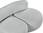 Venti 65" Boucle Fabric Upholstered Loveseat in Grey - 140Grey-L