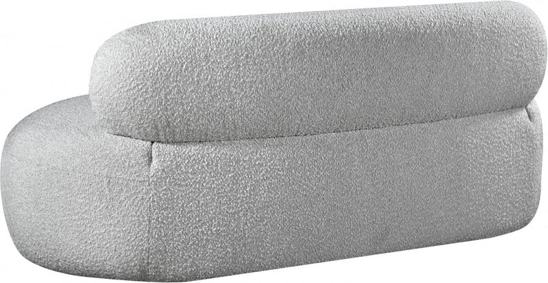 Venti 65" Boucle Fabric Upholstered Loveseat in Grey - 140Grey-L