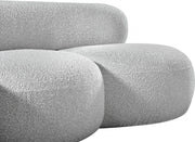 Venti 65" Boucle Fabric Upholstered Loveseat in Grey - 140Grey-L
