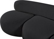 Venti 88.5" Boucle Fabric Upholstered Sofa in Black - 140Black-S