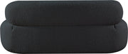 Venti 88.5" Boucle Fabric Upholstered Sofa in Black - 140Black-S