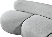 Venti 88.5" Boucle Fabric Upholstered Sofa in Grey - 140Grey-S