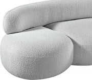 Venti 88.5" Boucle Fabric Upholstered Sofa in Grey - 140Grey-S