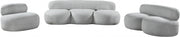 Venti 88.5" Boucle Fabric Upholstered Sofa in Grey - 140Grey-S