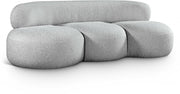 Venti 88.5" Boucle Fabric Upholstered Sofa in Grey - 140Grey-S