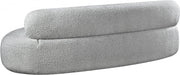Venti 88.5" Boucle Fabric Upholstered Sofa in Grey - 140Grey-S