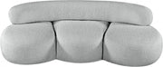 Venti 88.5" Boucle Fabric Upholstered Sofa in Grey - 140Grey-S