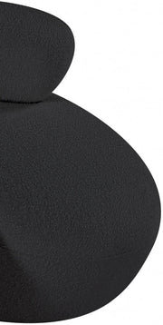 Venti Boucle Fabric Upholstered Living Room Chair in Black - 140Black-C