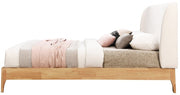 Ventura Fabric King Bed Cream - Gate FurnitureKing Bed
