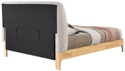 Ventura Fabric King Bed Grey - Gate FurnitureKing Bed