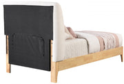 Ventura Fabric Twin Bed Cream - Gate FurnitureTwin Bed