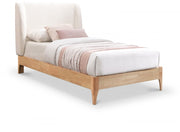 Ventura Fabric Twin Bed Cream - Gate FurnitureTwin Bed