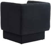 Vera Boucle Fabric Upholstered Accent Chair in Black - 575Black