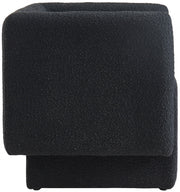 Vera Boucle Fabric Upholstered Accent Chair in Black - 575Black