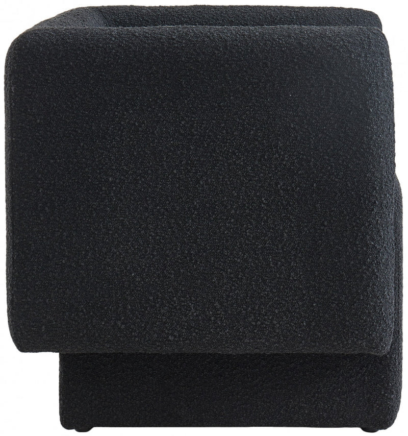 Vera Boucle Fabric Upholstered Accent Chair in Black - 575Black