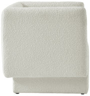 Vera Boucle Fabric Upholstered Accent Chair in Cream - 575Cream