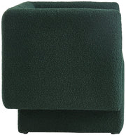 Vera Boucle Fabric Upholstered Accent Chair in Green - 575Green