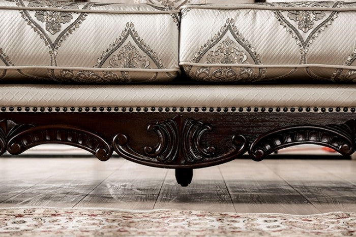 Veracruz Dark Cherry/Beige Loveseat - FM65002BG-LV