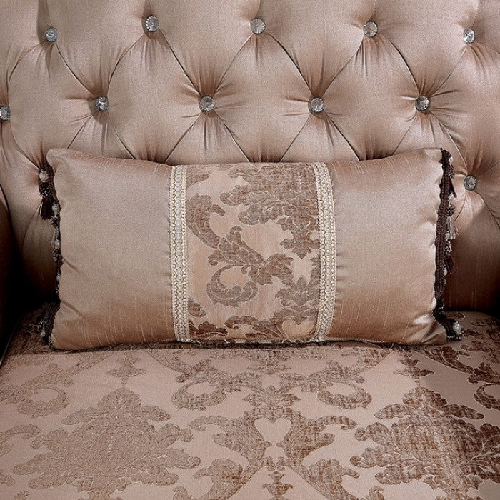 Veracruz Dark Cherry/Light Brown Loveseat - FM65002BR-LV